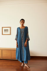 Blue Adree Kurta Set