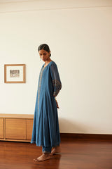 Blue Adree Kurta Set