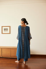 Blue Adree Kurta Set