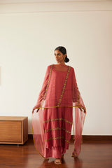 Pink Rekha Kurta Set