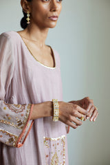 Grey Akaari Kurta Set