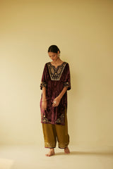 Purple Meera Kurta Set