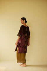 Purple Meera Kurta Set