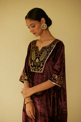 Purple Meera Kurta Set