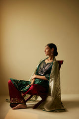 Green Meera Kurta Set