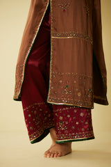 Brown Farida Kurta Set
