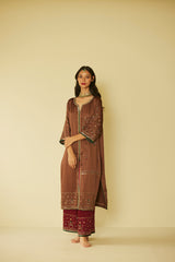 Brown Farida Kurta Set