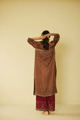 Brown Farida Kurta Set