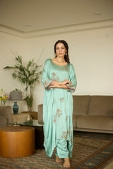 Blue Aarohi Kaftan set