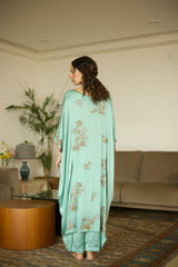 Blue Aarohi Kaftan set
