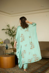 Blue Aarohi Kaftan set