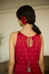 Red Maitreyi Kurta set