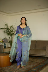 Purple Chhaaya Kurta set