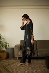Black Chhaaya Kurta set