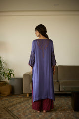 Purple Diya Kurta set
