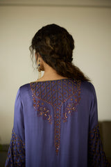 Purple Diya Kurta set