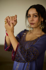 Purple Diya Kurta set