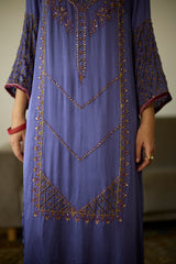 Purple Diya Kurta set