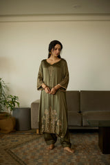 Green Palm Kurta set