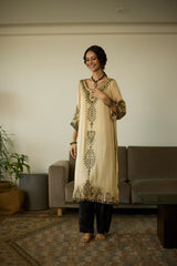 Beige Saanjh Kurta set