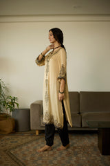 Beige Saanjh Kurta set