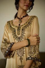 Beige Saanjh Kurta set