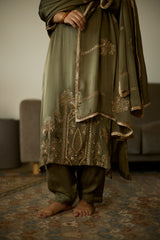 Green Palm Kurta set