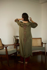 Green Saanjh Kurta set