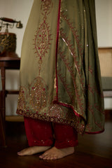 Green Saanjh Kurta set