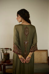 Green Saanjh Kurta set