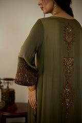 Green Saanjh Kurta set