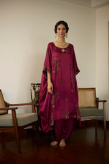 Pink Aarohi Kaftan set