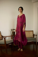 Pink Aarohi Kaftan set