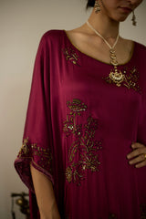 Pink Aarohi Kaftan set