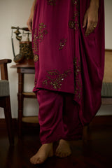 Pink Aarohi Kaftan set