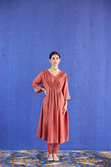 Orange Mani Kaftan suit