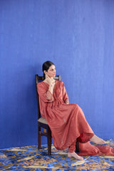 Orange Mani Kaftan suit