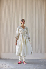 White Mani Kaftan Suit