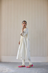 White Mani Kaftan Suit