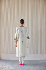 White Mani Kaftan Suit