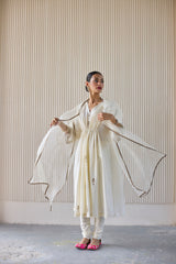 White Mani Kaftan Suit