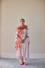 Pink Bindi Kaftan suit