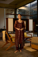 Brown Rawani set