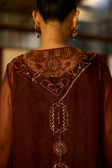 Brown Rawani set