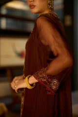 Brown Rawani set