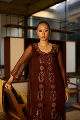 Brown Rawani set