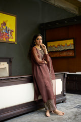 Brown Sukhali suit