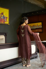 Brown Sukhali suit