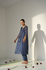 Blue Kashni Kaftaan set