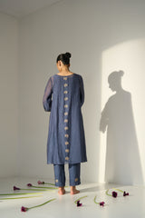 Blue Kashni Kaftaan set